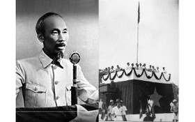 1945年9月2日，胡志明主席宣讀《獨立宣言》，宣告越南民主共和國的誕生（資料圖）