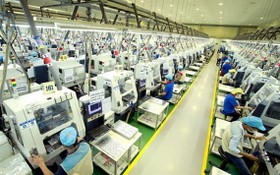 Bokwang Vina 公司的電子零件生產線一隅。（圖源: VNA）