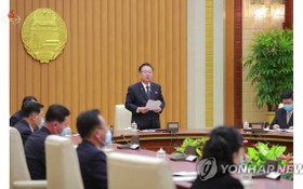 朝鮮在10月29日召開的第十四屆最高人民會議常任委員會第十七次全體會議上通過了《國際商品展覽會法》。（圖源：韓聯社）