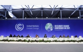 《聯合國氣候變化框架公約》第二十六次締約方大會開幕式。（圖源：新華社）