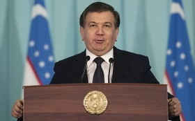 烏茲別克斯坦共和國總統米爾濟約耶夫。（圖源：Sputnik）