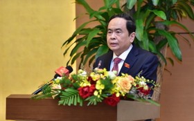 國會常務副主席陳清敏在會議上發言。（圖源：N. Hướng）