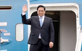政府總理范明政啟程對日本進行正式訪問