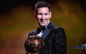 梅西獲得 2021 年金球獎。（圖源：Getty Images）