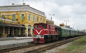 河內-海防鐵路線列車。（圖：俊凱）