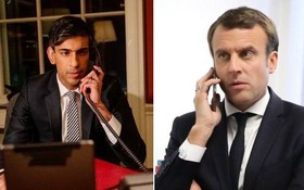 英國新任首相蘇納克28日首次與法國總統埃馬紐埃爾‧馬克龍通電話。（示意圖：Getty Images）