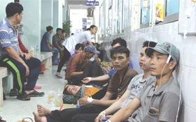 平陽省新淵市上百工人進院急救。