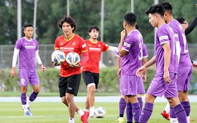 越南U23球員訓練。