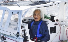 日本海洋冒險家堀江謙一。