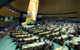 聯合國大會第七十七屆會議首場全會。圖源：互聯網