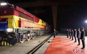 中國首趟經濟夥伴關係協定列車抵越
