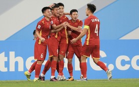  越南球員慶祝進球（圖源：互聯網）