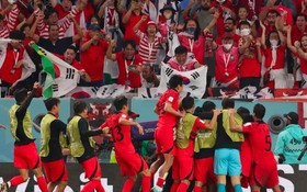 韓國球員慶祝進球（圖源：互聯網） 