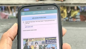 The interface of Hotline 1022 app is user-friendly to help citizens quickly send their reports to functional agencies. (Photo: SGGP)