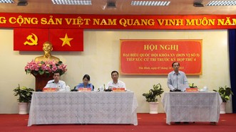 Buổi tiếp xúc cử tri của Tổ đại biểu Quốc hội TPHCM số 5 tại quận Tân Bình