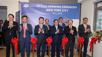 Thủ tướng Phạm Minh Chính dự lễ khai trương văn phòng FPT Software tại New York