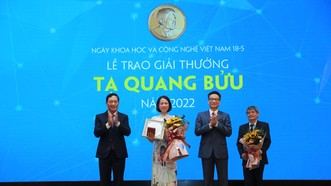 Hai nhà khoa học được trao Giải thưởng Tạ Quang Bửu 2022