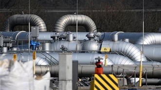 Đường ống dẫn khí đốt tại một trạm truyền dẫn ở Werne, Đức. Ảnh: AFP/TTXVN
