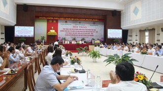 Quang cảnh hội thảo được tổ chức tại tỉnh Quảng Nam. Ảnh: NGUYỄN CƯỜNG