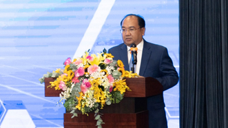 PGS.TS Nguyễn Minh Đức phát biểu nhận nhiệm vụ mới