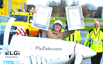 當地時間1月20日13時，持有比利時與英國雙重國籍的19歲女孩扎拉‧盧瑟福在比利時韋弗爾海姆降落科特里克-韋弗格姆機場，她由此成為全球完成單人環球飛行的最年輕的女性。