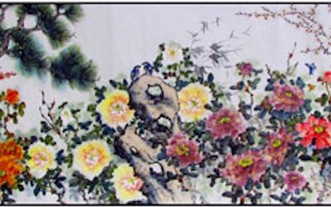 “富貴長春”乃張漢明書畫家的名畫之一。