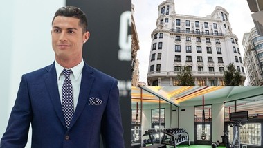 Cristiano Ronaldo và dự án khai trương năm ngoái tại Madrid (Tây Ban Nha).