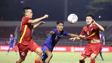 Việt Nam thắng Singapore 4-0 trong trận giao hữu hồi tháng 9 vừa qua trên sân Thống Nhất