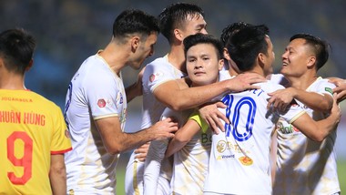 Hà Nội FC chưa thắng thời hậu Quang Hải. ẢNH: MINH HOÀNG