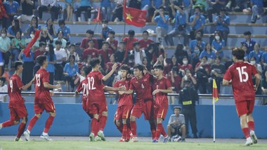 U17 Việt Nam giành chiến thắng thứ 2 liên tiếp ở vòng loại U17 châu Á 2023. ẢNH: MINH HOÀNG