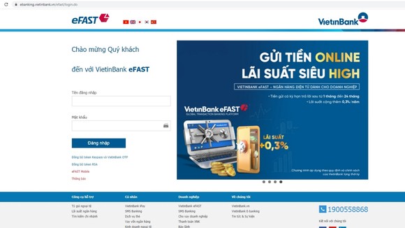 Với tính năng vượt trội cùng nhiều ưu đãi, VietinBank eFAST đã và đang trở thành sự lựa chọn hàng đầu của các KHDN