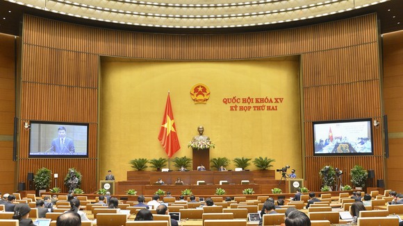 Quốc hội chiều 23-10. Ảnh: VIẾT CHUNG