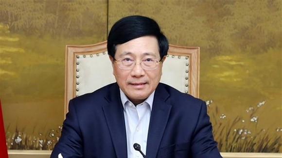 Phó Thủ tướng Chính phủ Phạm Bình Minh làm Tổ trưởng Tổ công tác về rà soát, tháo gỡ khó khăn, vướng mắc và thúc đẩy thực hiện dự án đầu tư. Ảnh: TTXVN