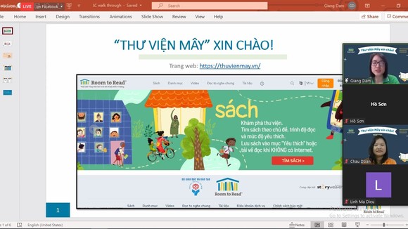 Thư viện Mây được thiết lập với nhiều tiện lợi dành cho người dùng