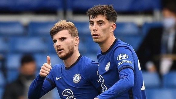 Với Timo Werner và Kai Havertz (phải), Chelsea là đội chi nhiều nhất và có thương vụ giá cao nhất.