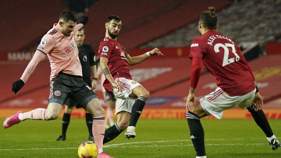 Man.United gục ngã ở vào thời điểm tưởng chừng không thể xảy ra. Ảnh: Getty Images