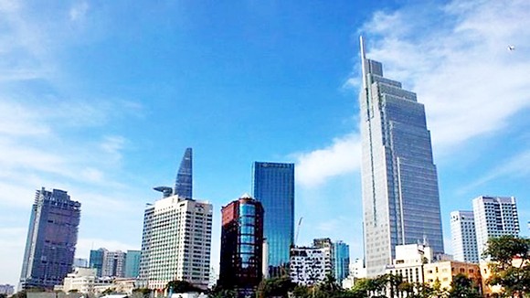 Buildings in the central business district in Ho Chi Minh City. PHOTO: VNA/VNS