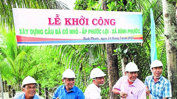 Khởi công xây dựng cầu Bà Cờ Nhỏ