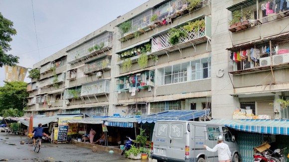 Nghị định 69 sẽ tháo gỡ những vướng mắc để thúc đẩy cải tạo, xây dựng lại chung cư cũ ở TPHCM (ảnh một khu chung cư tại TPHCM trước thời điểm dịch Covid-19 bùng phát)