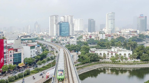 Dự án Đường sắt đô thị Hà Nội tuyến Cát Linh - Hà Đông. Ảnh: QUANG PHÚC