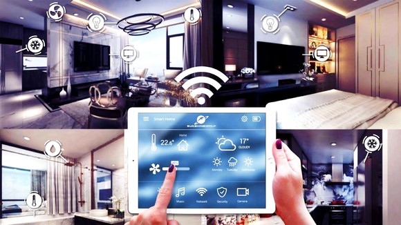 Với máy tính bảng, gia chủ dễ dàng quan sát, điều khiển các thiết bị nhà thông minh