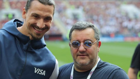 Zlatan Ibrahimovic và Mino Raiola