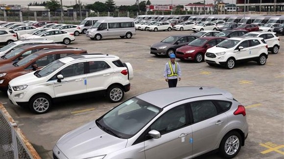 Các loại xe xuất xưởng tại nhà máy Ford Hải Dương. (Ảnh minh họa: Trần Việt/TTXVN)