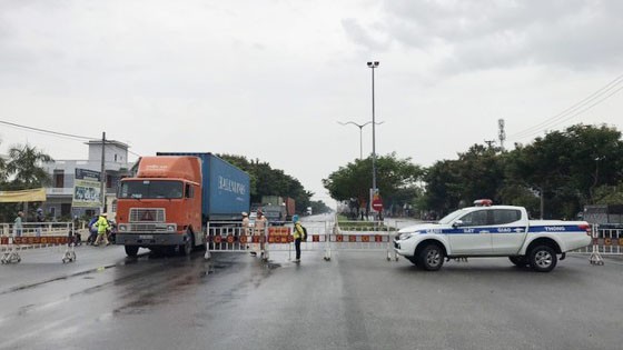 Một chốt kiểm soát y tế tại các cửa ngõ ra vào TP Đà Nẵng đã được dỡ bỏ. Ảnh: NGUYỄN CƯỜNG