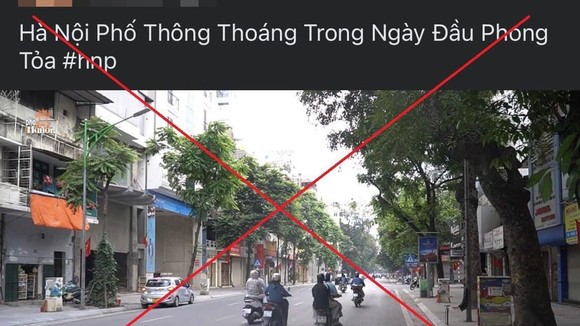 Xử phạt chủ trang “Hà Nội phố” vì đăng tin phong tỏa sai sự thật
