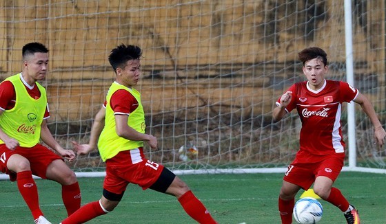 Minh Vương vẫn chưa thể đồng hành cùng đội tuyển tại vòng loại cuối World Cup 2022. Ảnh: MINH HOÀNG
