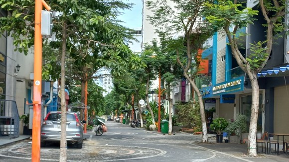 Tuyến đường An Thượng 4 được cải tạo đưa vào phục vụ theo quy hoạch phát triển Khu phố du lịch An Thượng (quận Ngũ Hành Sơn, TP Đà Nẵng)