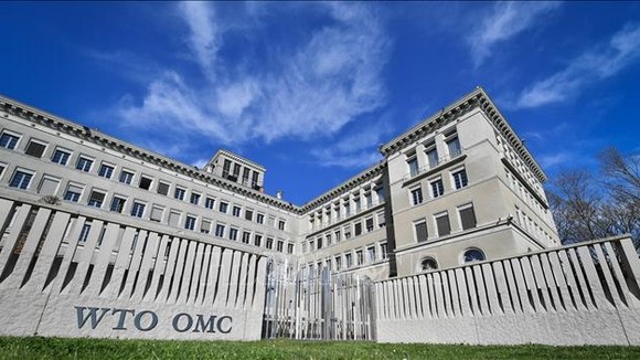 Trụ sở Tổ chức Thương mại Thế giới (WTO) tại Geneva, Thụy Sỹ. Ảnh: AFP/TTXVN