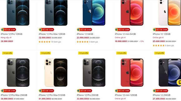 iPhone 12 vẫn là sản phẩm "hot" dịp cuối năm