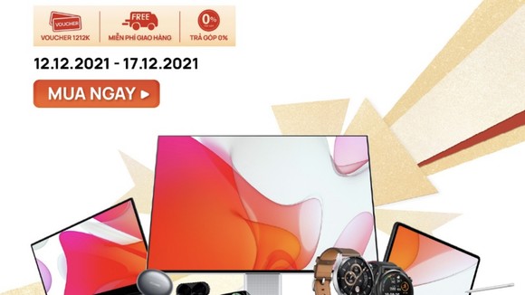 Nhiểu sản phẩm Huawei gảim giá dịp 12-12
